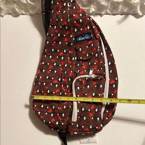Kavu Red and Black Floral Backpack main image 6